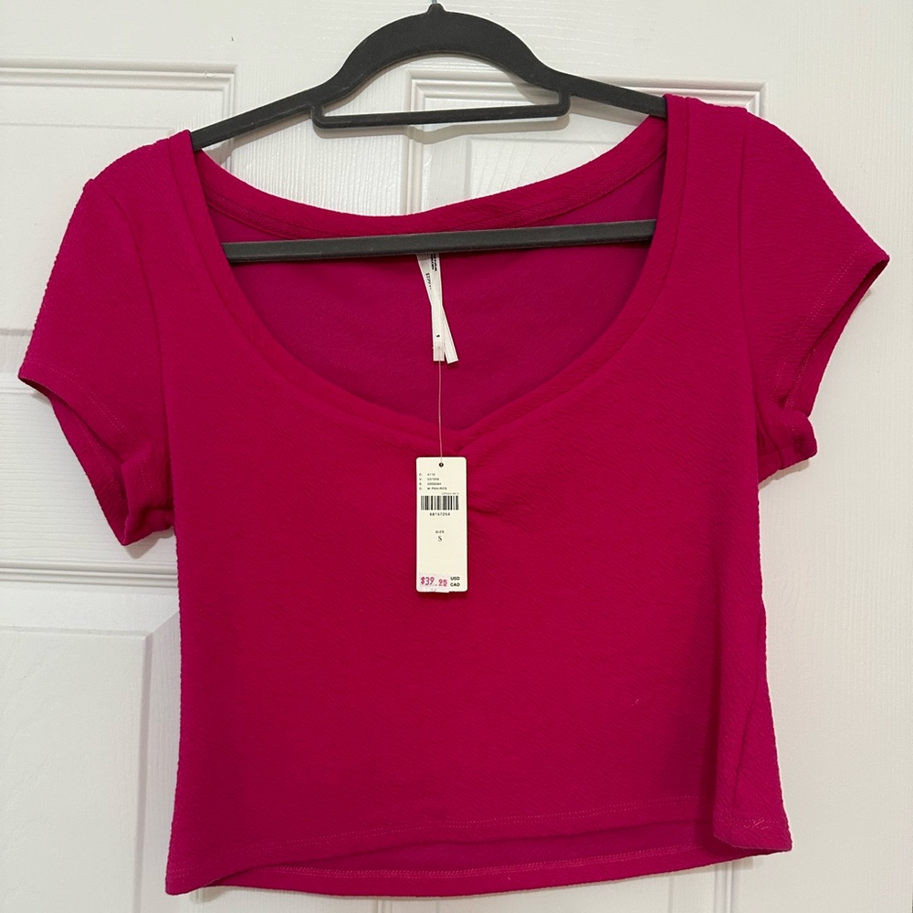Hot pink Anthropologie Top